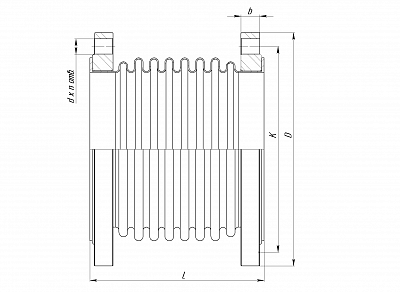 Компенсатор сильфонный КСО 100-16- 60 L 270 мм